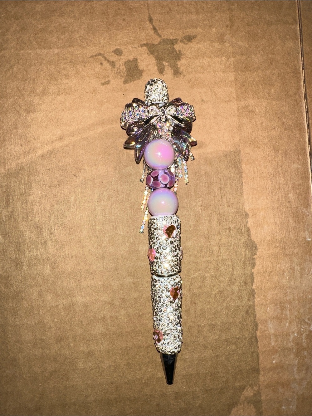 Elegant Pink Crystal Butterfly Pen 🦩
